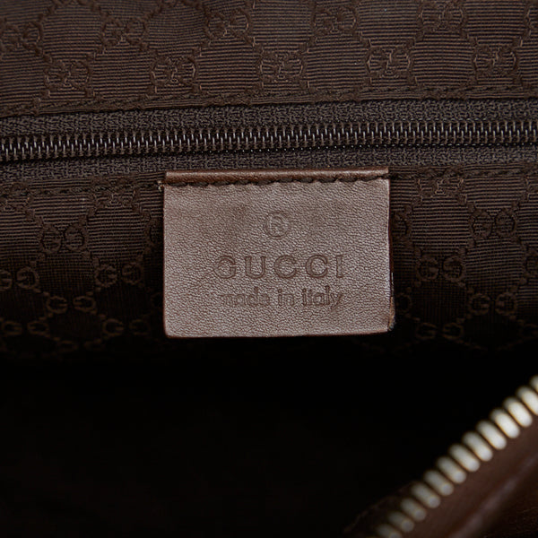 グッチ シェリーライン ハンドバッグ ミニボストンバッグ 001 0851 ブラウン イエロー キャンバス レザー レディース GUCCI 【中古】