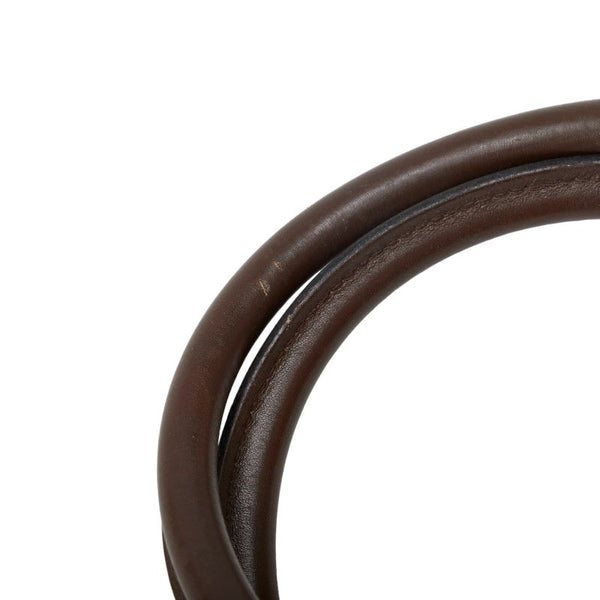 グッチ シェリーライン ハンドバッグ ミニボストンバッグ 001 0851 ブラウン イエロー キャンバス レザー レディース GUCCI 【中古】