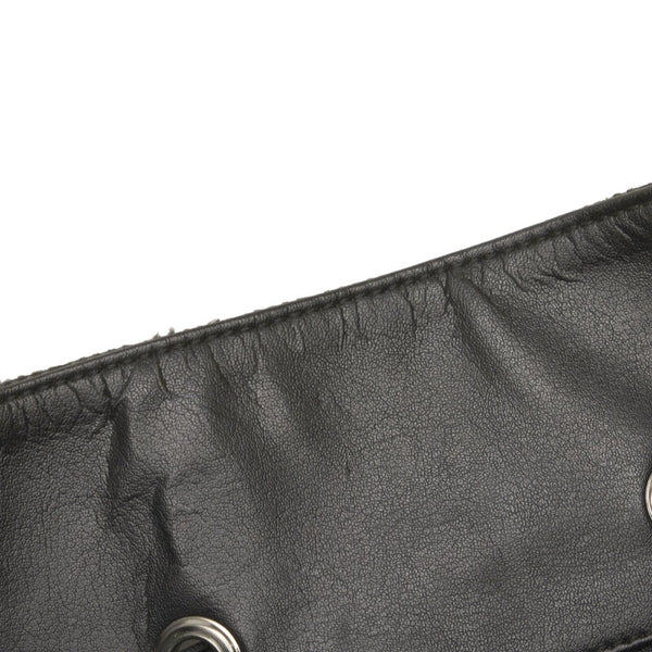 グッチ GGキャンバス ショルダーバッグ ワンショルダーバッグ 001 3748 ブラック キャンバス レザー レディース GUCCI 【中古】