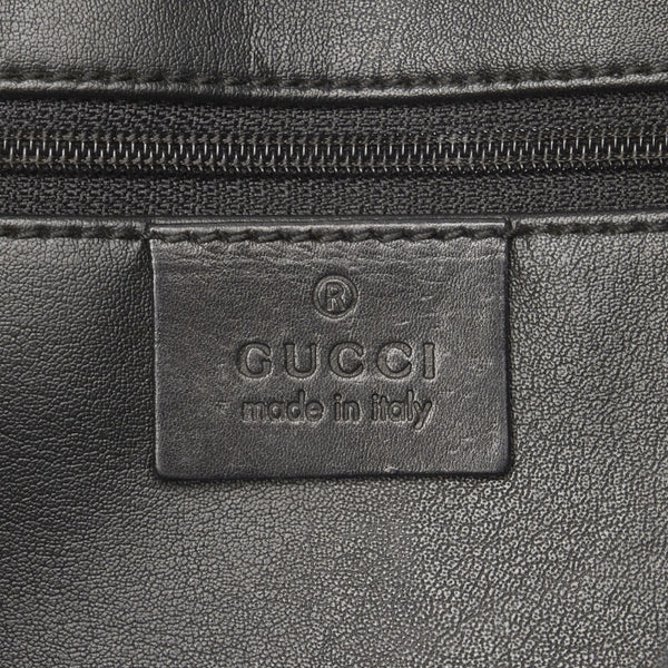 グッチ GGキャンバス ショルダーバッグ ワンショルダーバッグ 001 3748 ブラック キャンバス レザー レディース GUCCI 【中古】
