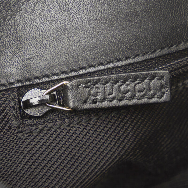 グッチ GGキャンバス ショルダーバッグ ワンショルダーバッグ 001 4231 ブラック キャンバス レザー レディース GUCCI 【中古】