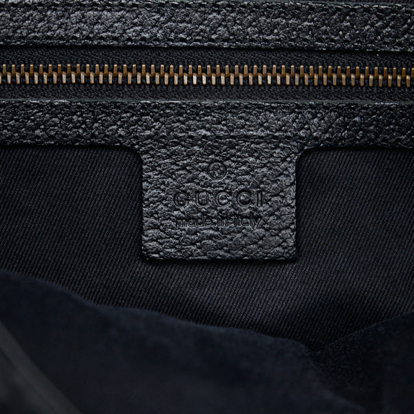 グッチ GGキャンバス ニュージャッキー ワンショルダーバッグ ハンドバッグ 120888 ブラック キャンバス レザー レディース GUCCI 【中古】