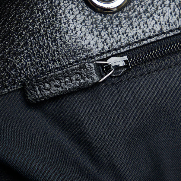 グッチ GGキャンバス ハンドバッグ トートバッグ 120836 ブラック キャンバス レザー レディース GUCCI 【中古】