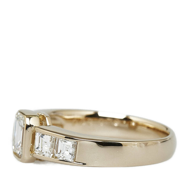 K18YG イエローゴールド ダイヤ0.89ct ダイヤ0.79ct リング 指輪 レディース 12.5号 【中古】