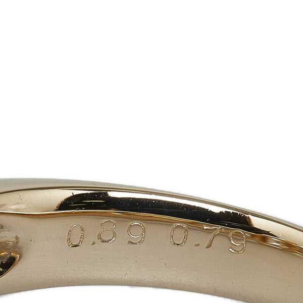 K18YG イエローゴールド ダイヤ0.89ct ダイヤ0.79ct リング 指輪 レディース 12.5号 【中古】