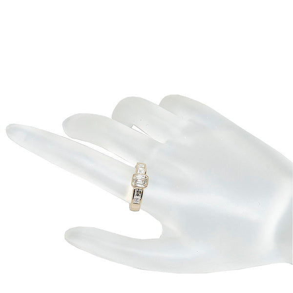 K18YG イエローゴールド ダイヤ0.89ct ダイヤ0.79ct リング 指輪 レディース 12.5号 【中古】