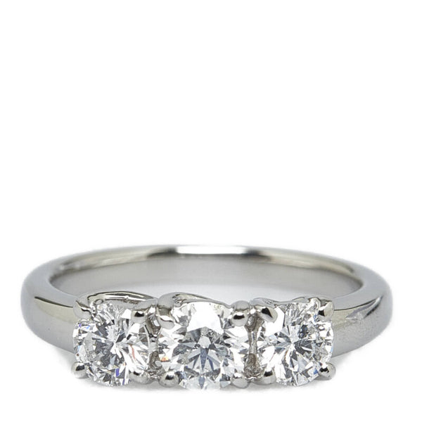 Pt900 プラチナ ダイヤ1.00ct リング 指輪 レディース 9.5号 【中古】
