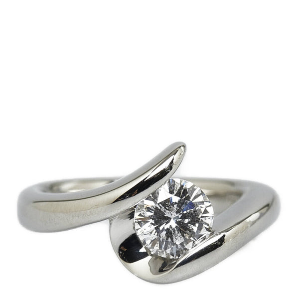 Pt900 プラチナ ダイヤ1.047ct リング 指輪 レディース 11号 【中古】