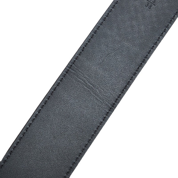 ルイ ヴィトン マイクロダミエ サンチュール イニシアル ベルト M6876 ブラウン シルバー レザー スエード メンズ LOUIS VUITTON 【中古】