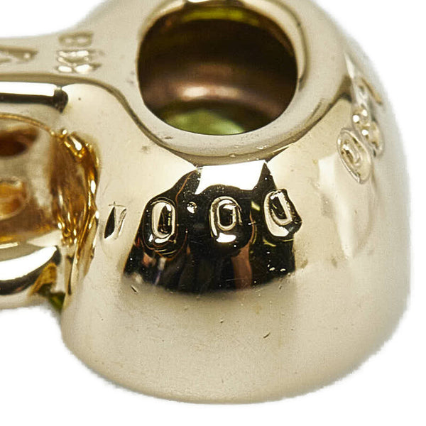 K18YG イエローゴールド ペリドット1.80ct ダイヤ0.04ct ベリテ ペンダントネックレス レディース 【中古】
