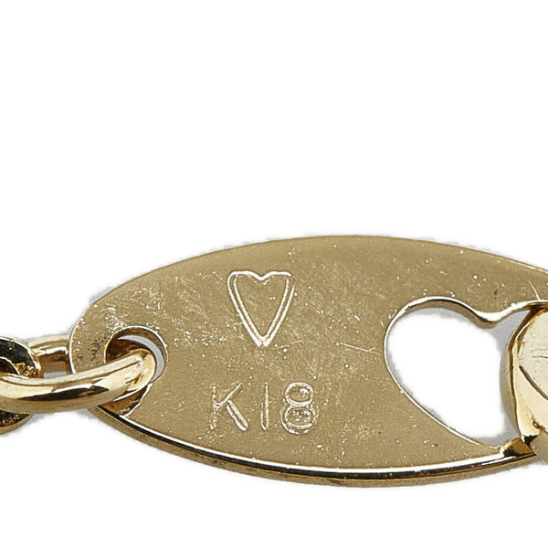 K18YG イエローゴールド ペリドット1.80ct ダイヤ0.04ct ベリテ ペンダントネックレス レディース 【中古】