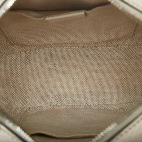 グッチ インターロッキングG ソーホー スモールディスコ 斜め掛け ショルダーバッグ 431567 レッド ベージュ レザー レディース GUCCI 【中古】