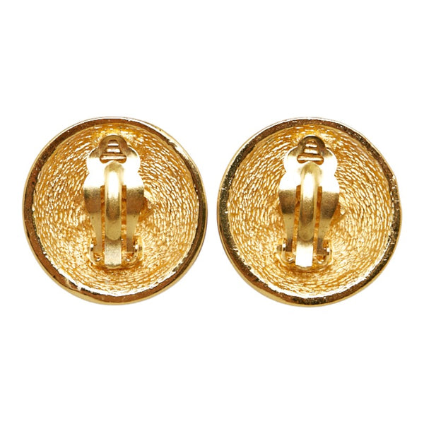 シャネル ココマーク マトラッセ イヤリング ゴールド メッキ レディース CHANEL 【中古】