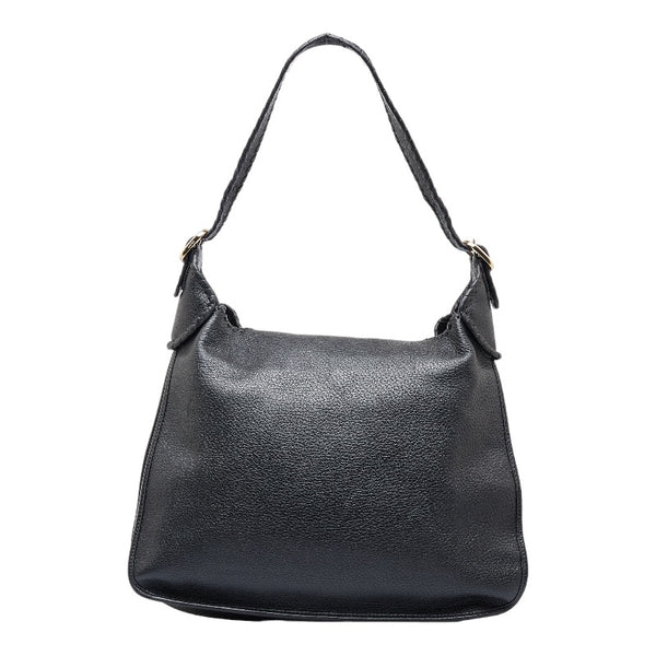 ロエベ アナグラム グラナダ ショルダーバッグ トートバッグ ブラック レザー レディース LOEWE 【中古】