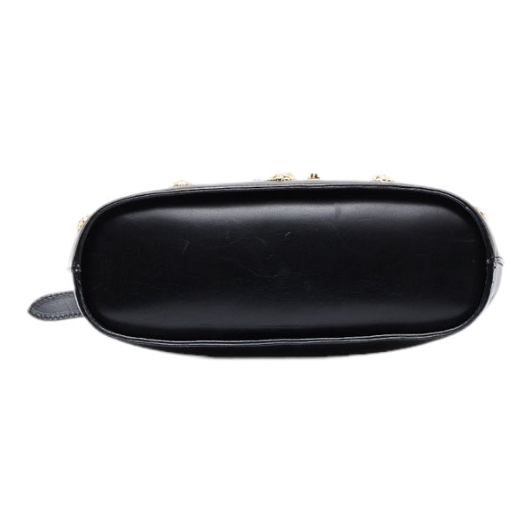 サルヴァトーレフェラガモ ヒール金具 ハンドバッグ ショルダーバッグ 2WAY ブラック レザー レディース Salvatore Ferragamo 【中古】