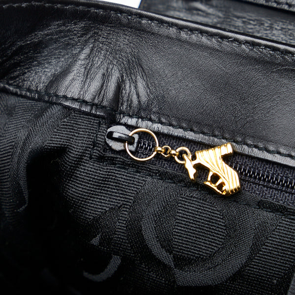 サルヴァトーレフェラガモ ヒール金具 ハンドバッグ ショルダーバッグ 2WAY ブラック レザー レディース Salvatore Ferragamo 【中古】