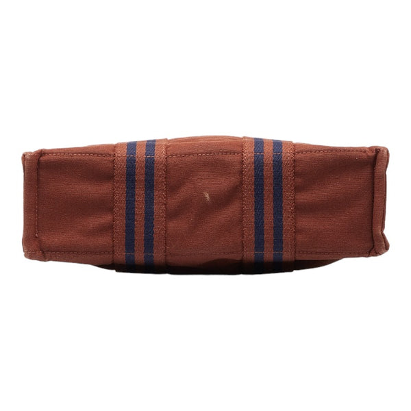 エルメス フールトゥPM ハンドバッグ トートバッグ ブラウン キャンバス レディース HERMES 【中古】