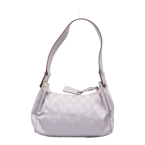 グッチ GGキャンバス ハンドバッグ ワンショルダーバッグ 92699 ラベンダー パープル キャンバス レザー レディース GUCCI 【中古】