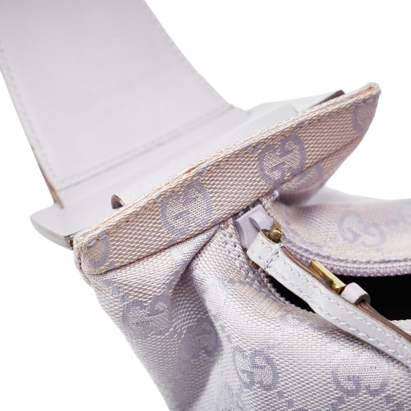 グッチ GGキャンバス ハンドバッグ ワンショルダーバッグ 92699 ラベンダー パープル キャンバス レザー レディース GUCCI 【中古】