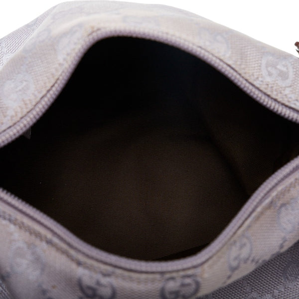 グッチ GGキャンバス ハンドバッグ ワンショルダーバッグ 92699 ラベンダー パープル キャンバス レザー レディース GUCCI 【中古】