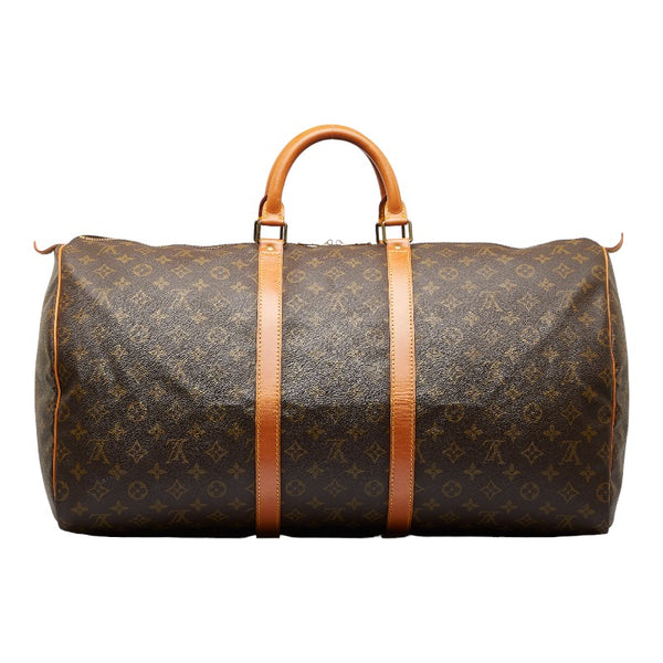 ルイ ヴィトン モノグラム キーポル55 ボストンバッグ トラベルバッグ M41424 ブラウン PVC レザー レディース LOUIS VUITTON 【中古】