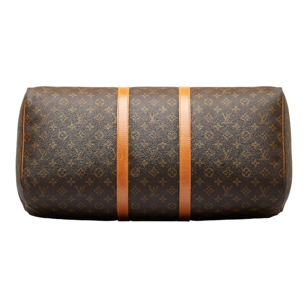 ルイ ヴィトン モノグラム キーポル55 ボストンバッグ トラベルバッグ M41424 ブラウン PVC レザー レディース LOUIS VUITTON 【中古】