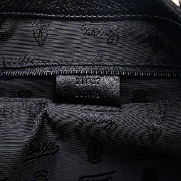 グッチ グッチシマ ゴールド金具 ハンドバッグ ショルダーバッグ 211937 ブラック レザー レディース GUCCI 【中古】