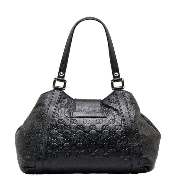 グッチ グッチシマ ゴールド金具 ハンドバッグ ショルダーバッグ 211937 ブラック レザー レディース GUCCI 【中古】