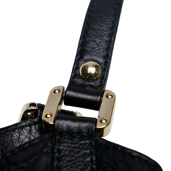 グッチ グッチシマ ゴールド金具 ハンドバッグ ショルダーバッグ 211937 ブラック レザー レディース GUCCI 【中古】