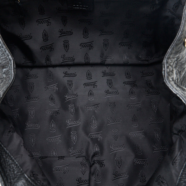 グッチ グッチシマ ゴールド金具 ハンドバッグ ショルダーバッグ 211937 ブラック レザー レディース GUCCI 【中古】