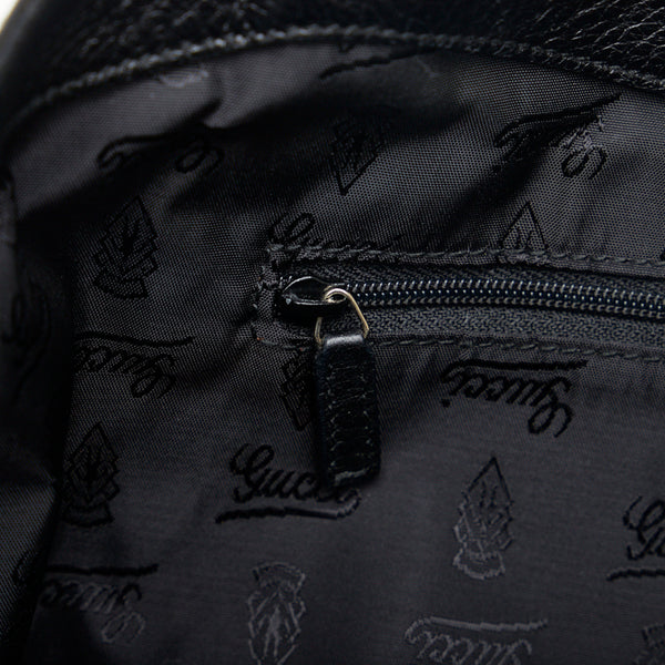 グッチ グッチシマ ゴールド金具 ハンドバッグ ショルダーバッグ 211937 ブラック レザー レディース GUCCI 【中古】