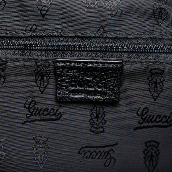 グッチ グッチシマ ゴールド金具 ハンドバッグ ショルダーバッグ 211937 ブラック レザー レディース GUCCI 【中古】