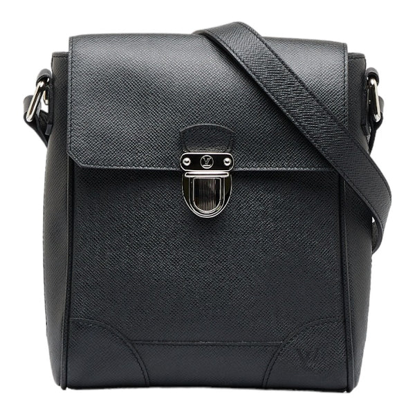ルイ ヴィトン タイガ ルカ 斜め掛け ショルダーバッグ M31192 アルドワーズ ブラック レザー メンズ LOUIS VUITTON 【中古】