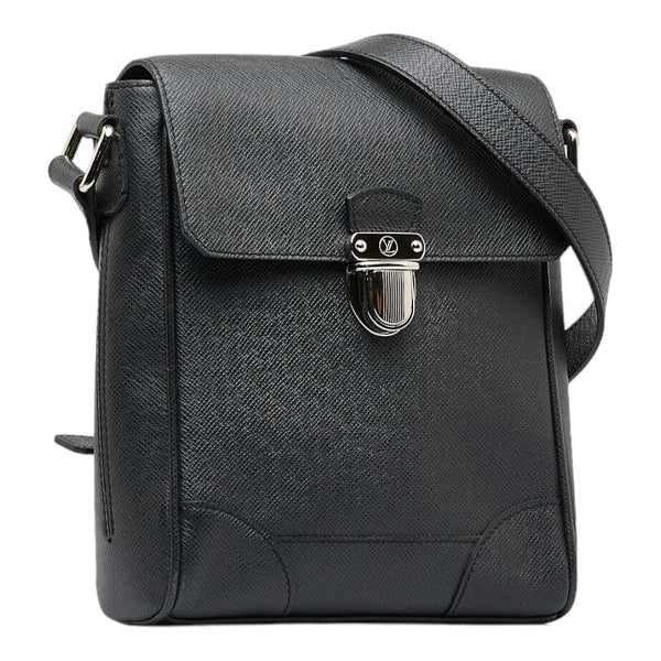 ルイ ヴィトン タイガ ルカ 斜め掛け ショルダーバッグ M31192 アルドワーズ ブラック レザー メンズ LOUIS VUITTON 【中古】