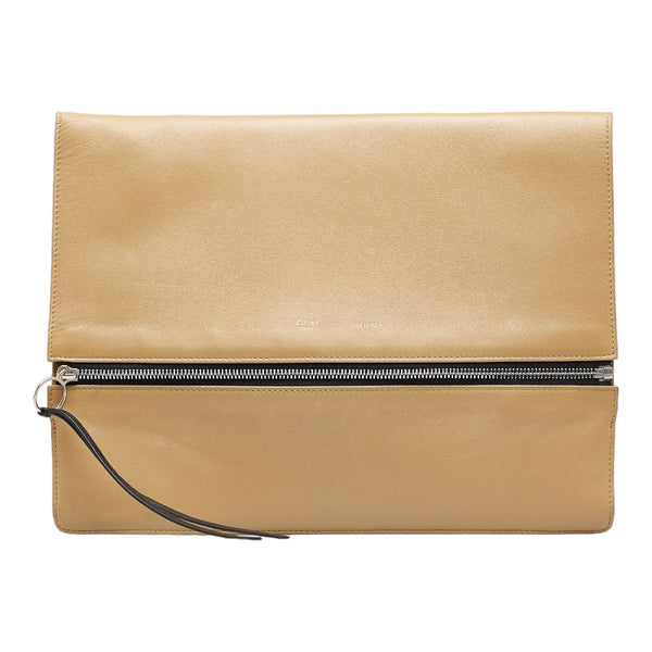 セリーヌ クラッチバッグ セカンドバッグ ベージュ レザー レディース CELINE 【中古】