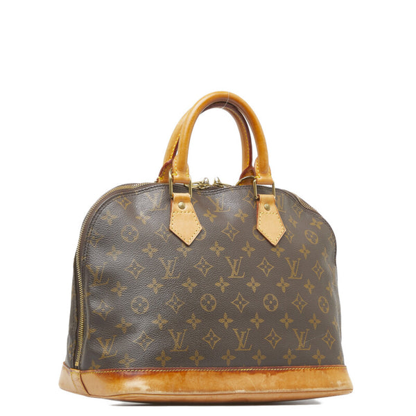 ルイ ヴィトン モノグラム アルマPM ハンドバッグ M51130 ブラウン PVC レザー レディース LOUIS VUITTON 【中古】