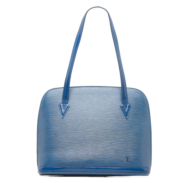 ルイ ヴィトン エピ リュサック トートバッグ ショルダーバッグ M52285 トレドブルー レザー レディース LOUIS VUITTON 【中古】