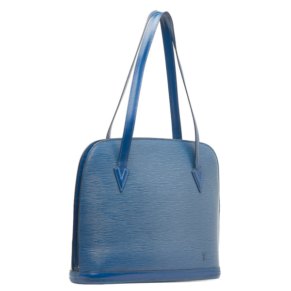 ルイ ヴィトン エピ リュサック トートバッグ ショルダーバッグ M52285 トレドブルー レザー レディース LOUIS VUITTON 【中古】