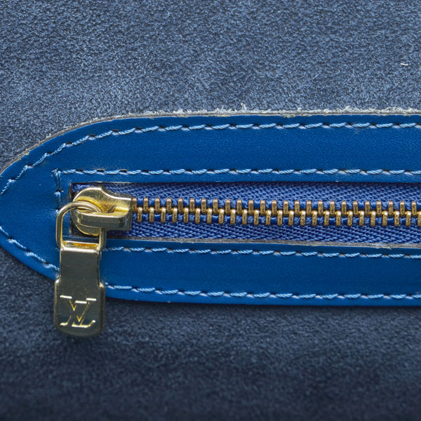 ルイ ヴィトン エピ リュサック トートバッグ ショルダーバッグ M52285 トレドブルー レザー レディース LOUIS VUITTON 【中古】