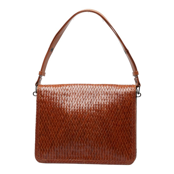 サンローラン ワンショルダーバッグ ブラウン レザー レディース SAINT LAURENT 【中古】