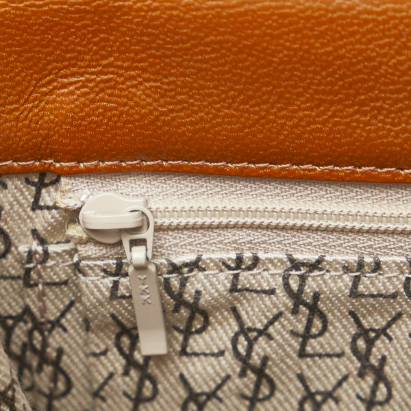 サンローラン ワンショルダーバッグ ブラウン レザー レディース SAINT LAURENT 【中古】