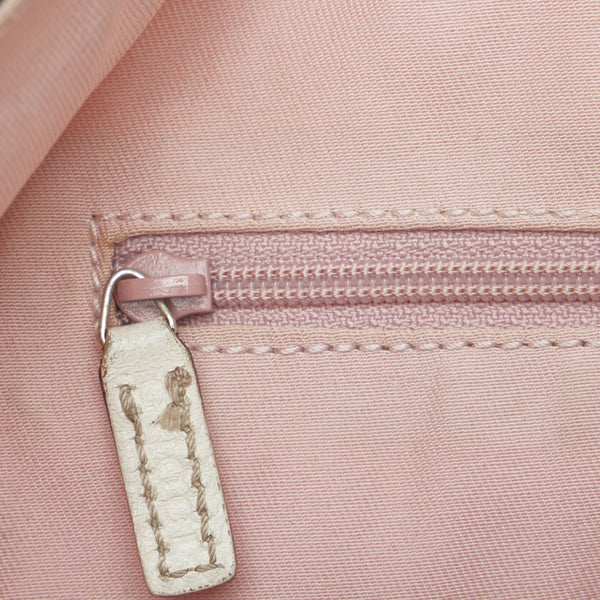 グッチ GGキャンバス アビー トートバッグ ショルダーバッグ 141472 ピンク キャンバス レザー レディース GUCCI 【中古】