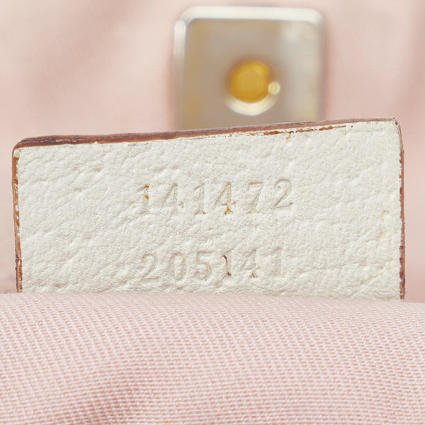 グッチ GGキャンバス アビー トートバッグ ショルダーバッグ 141472 ピンク キャンバス レザー レディース GUCCI 【中古】