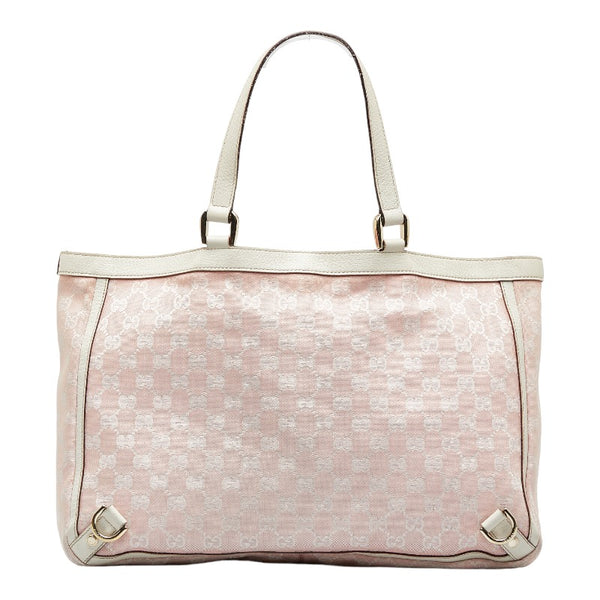 グッチ GGキャンバス アビー トートバッグ ショルダーバッグ 141472 ピンク キャンバス レザー レディース GUCCI 【中古】