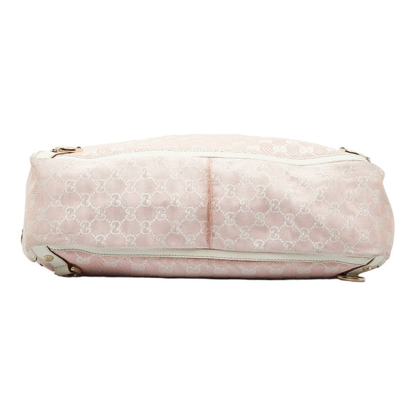 グッチ GGキャンバス アビー トートバッグ ショルダーバッグ 141472 ピンク キャンバス レザー レディース GUCCI 【中古】