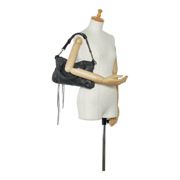 バレンシアガ ザ ファースト ハンドバッグ ショルダーバッグ 2WAY 103208 グリーン レザー レディース BALENCIAGA 【中古】