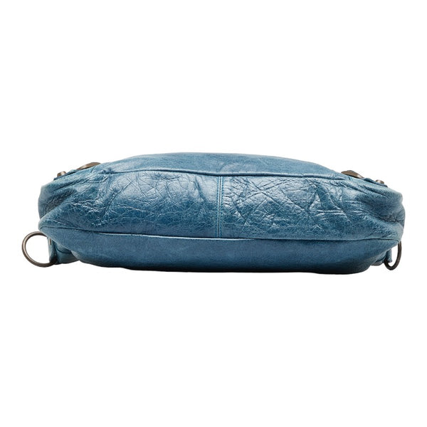 バレンシアガ ザ ファースト ハンドバッグ 103208 ブルー レザー レディース BALENCIAGA 【中古】