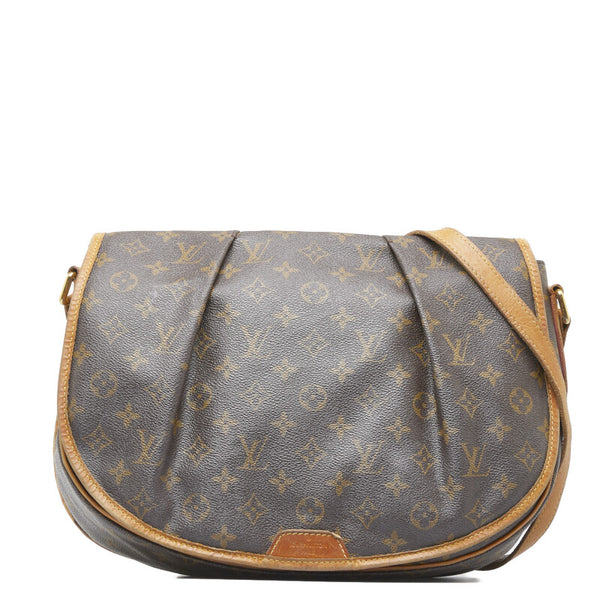 ルイ ヴィトン モノグラム メニルモンタンMM ショルダーバッグ M40473  ブラウン PVC レザー レディース LOUIS VUITTON 【中古】