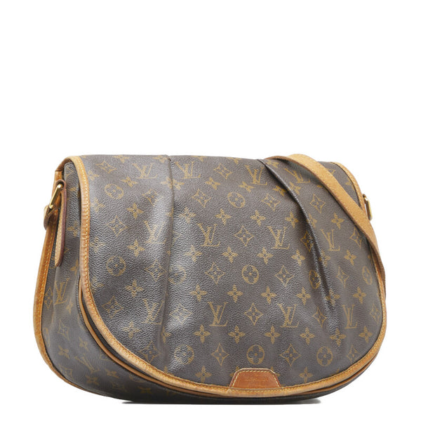 ルイ ヴィトン モノグラム メニルモンタンMM ショルダーバッグ M40473  ブラウン PVC レザー レディース LOUIS VUITTON 【中古】