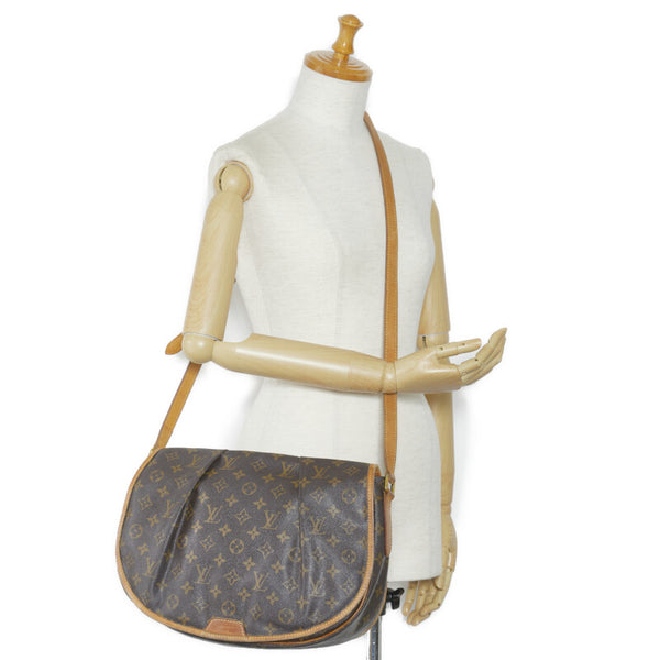 ルイ ヴィトン モノグラム メニルモンタンMM ショルダーバッグ M40473  ブラウン PVC レザー レディース LOUIS VUITTON 【中古】